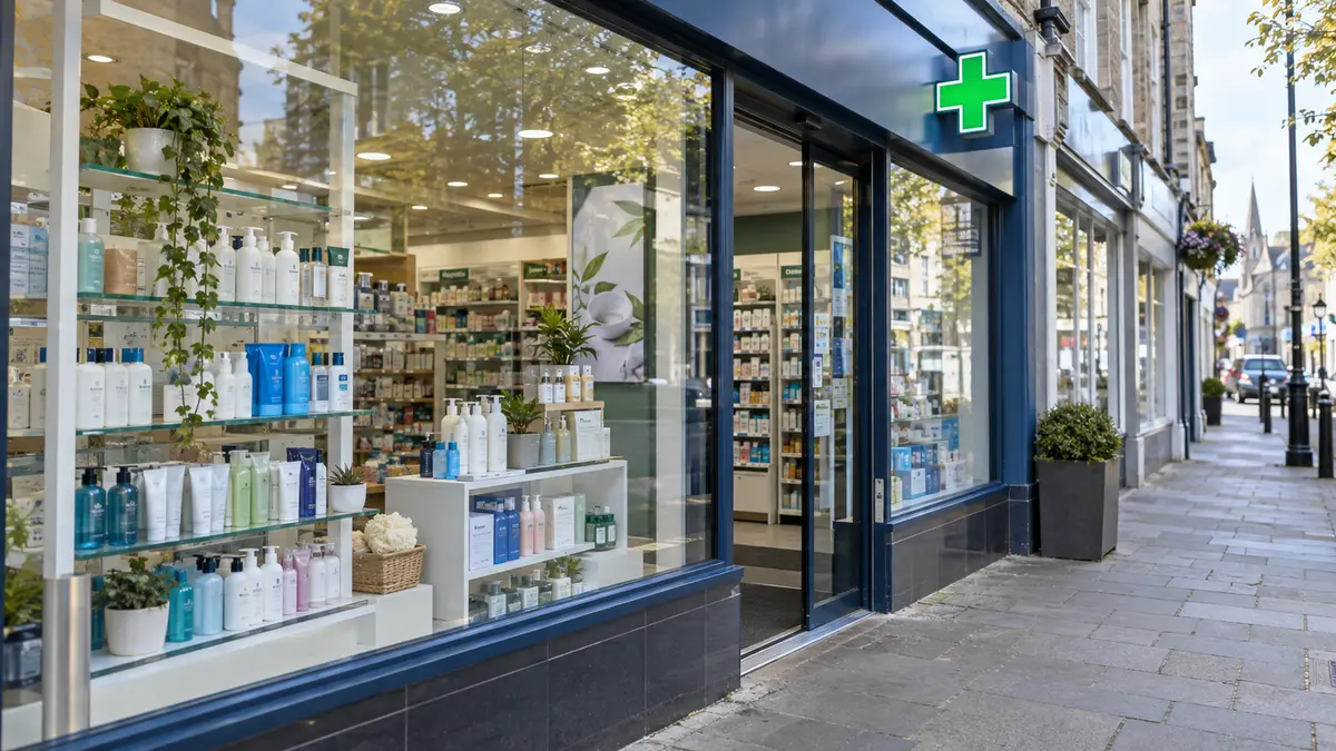 Pharmacy retail storefront