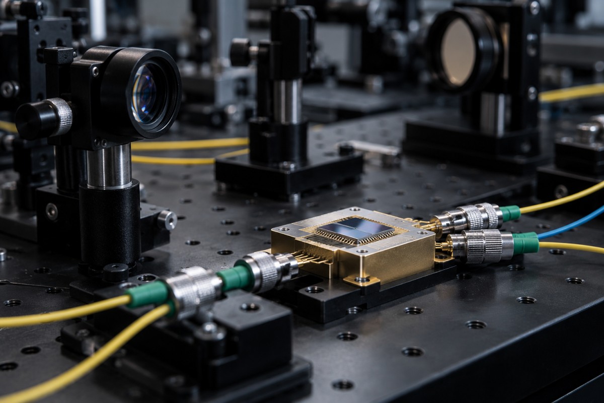 Optical research equipment for photonic chip development