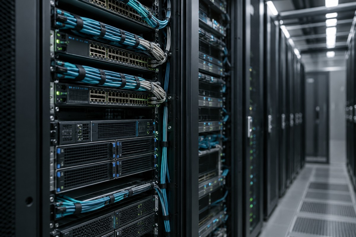 Server infrastructure and network connections Server infrastructure and network connections