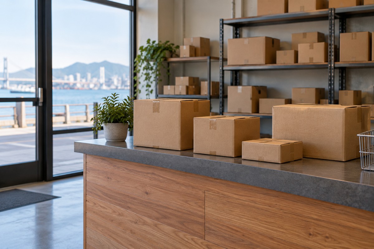 Parcels prepared at a collection point