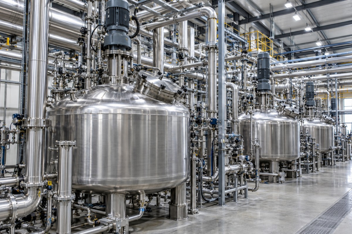 Industrial vessels supporting polymer production