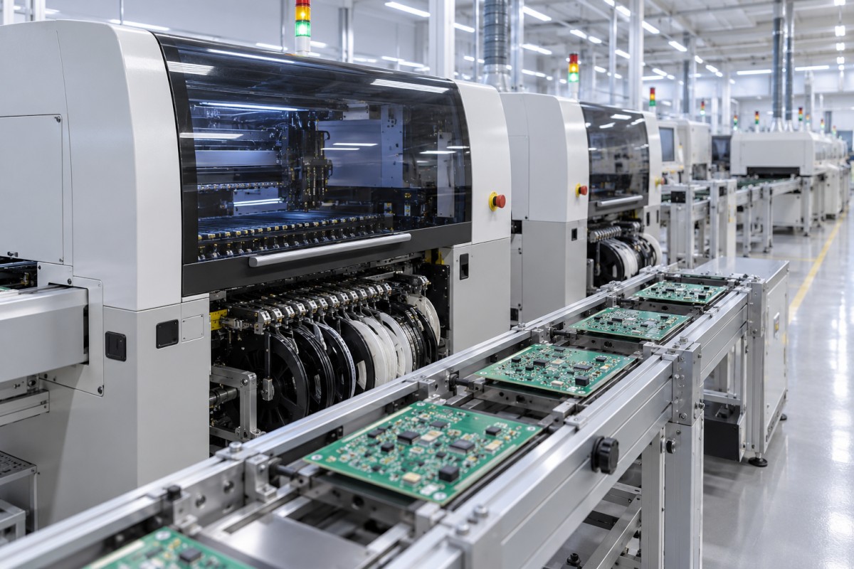 Surface mount equipment for electronics manufacturing