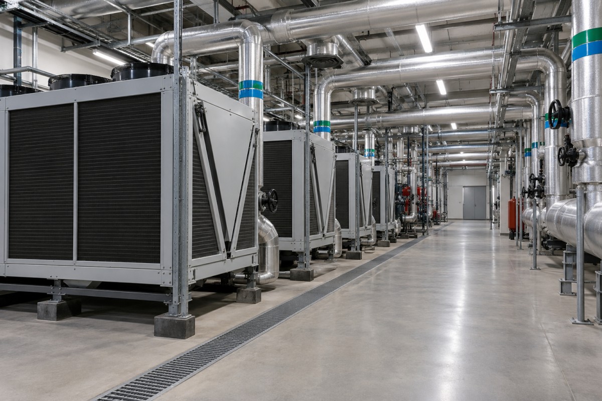 Cooling infrastructure supporting data centre operations